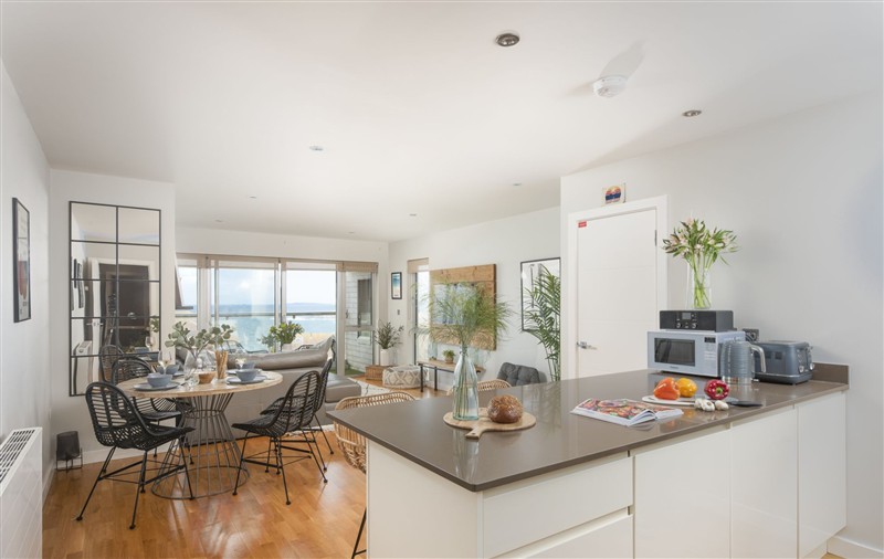 The kitchen at