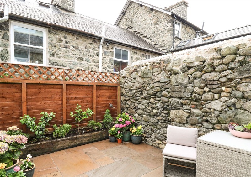 The garden at 6 Upperfield Street, Dolgellau