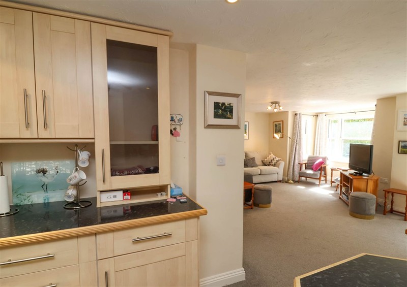 The kitchen at 6 Wildersmouth Court Apartments, Ilfracombe