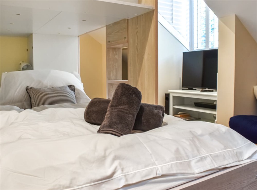 Bunk bedroom at 60B in Salcombe, Devon