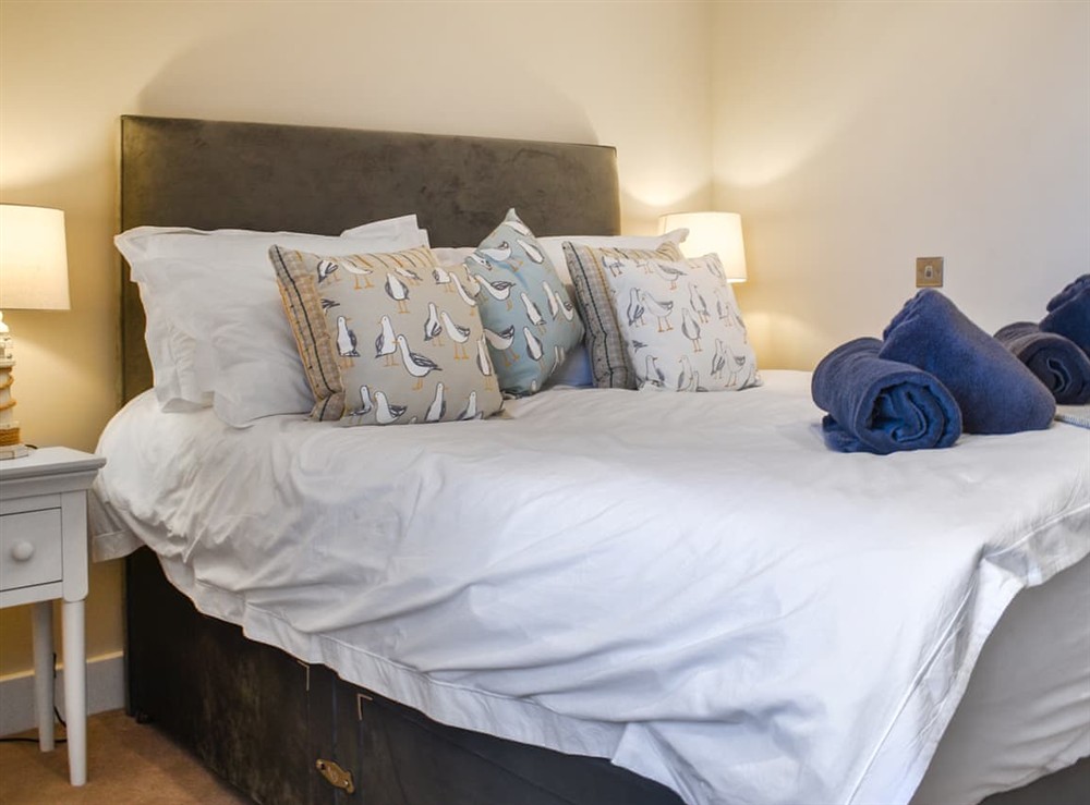 Double bedroom at 60B in Salcombe, Devon