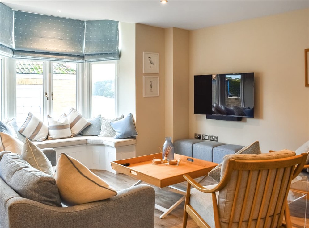 Living area at 60B in Salcombe, Devon