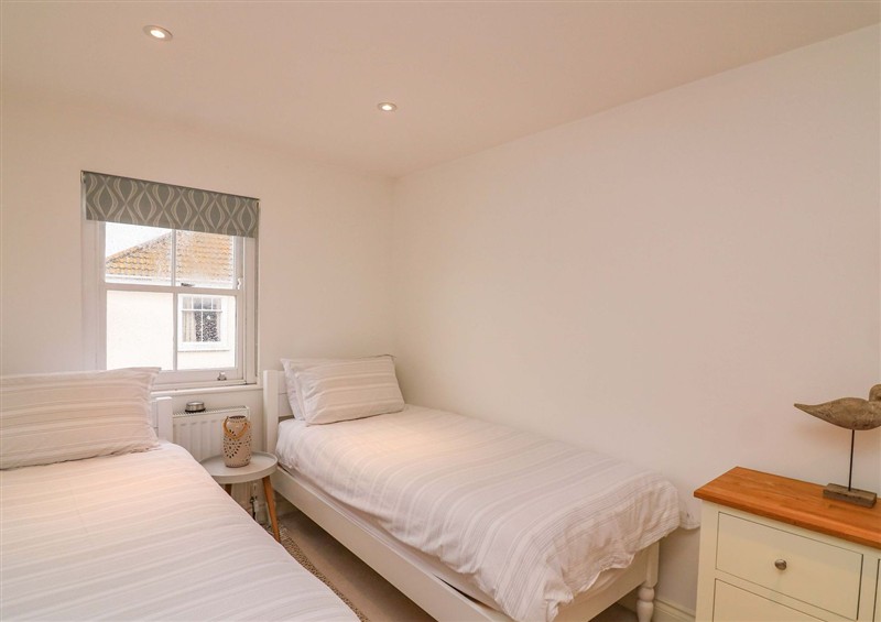 One of the bedrooms at 61B Fore Street, Kingsbridge
