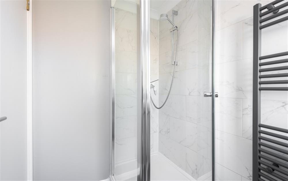 The spacious en-suite shower! at 62 Lower Maen Cottage in Maenporth