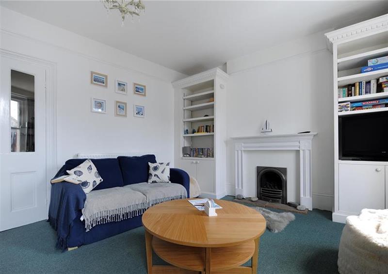 The living room at 62a Broad Street, Lyme Regis