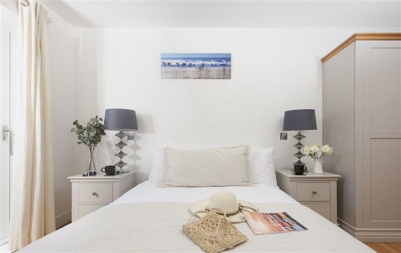 One of the bedrooms at 66 Pentire, Cornwall