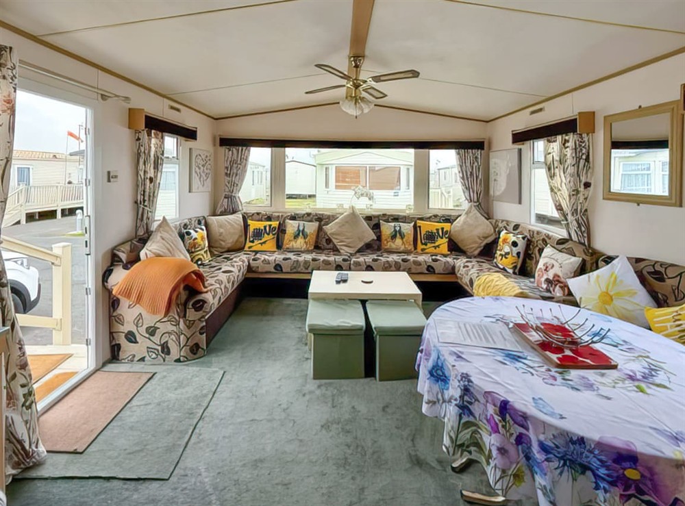 Open plan living space at 67 Golden Sands in Towyn, Clwyd