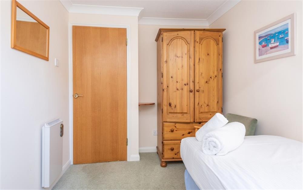 Plenty of wardrobe space in the single bedroom. at 67 Lower Maen Cottage in Maenporth