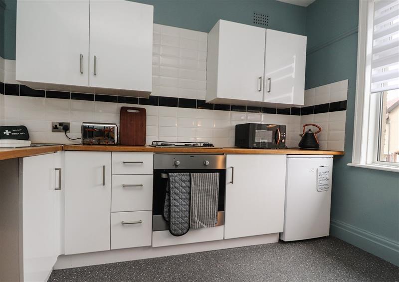 This is the kitchen at 6A Elms Road, Morecambe