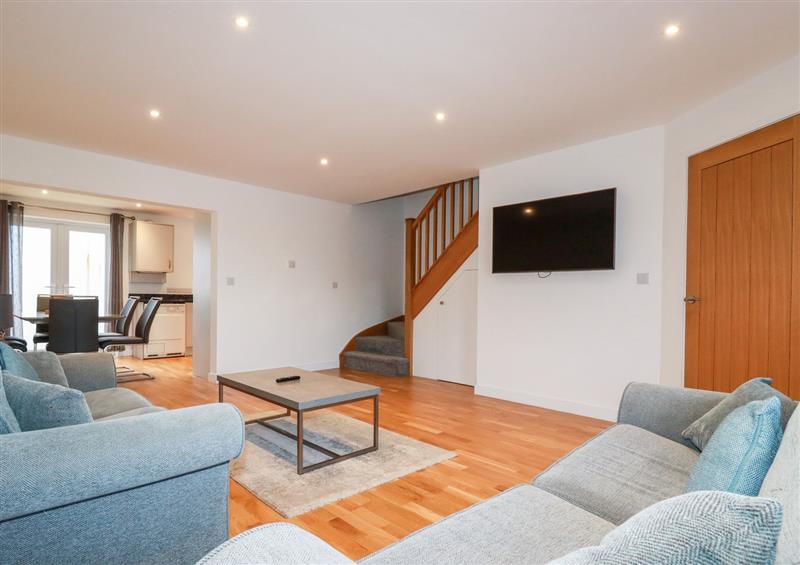 Relax in the living area at 6B The Mews, Harlyn Bay