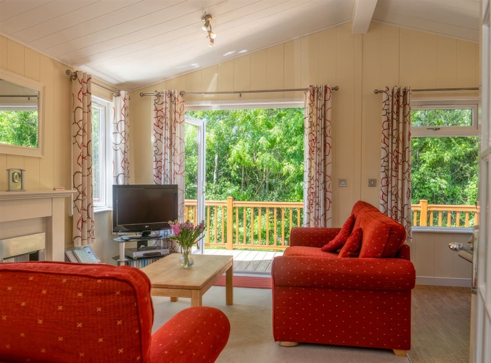 Living area at 7 Atlantic Crescent in Ilfracombe, Devon