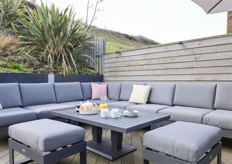 Relax in the living area at 7 Beachdown, Challaborough