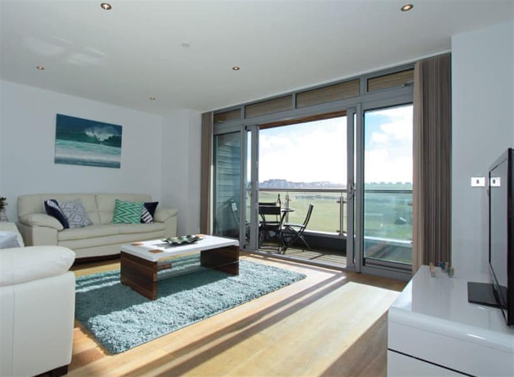 Living area at 7 Cribbar in , Newquay