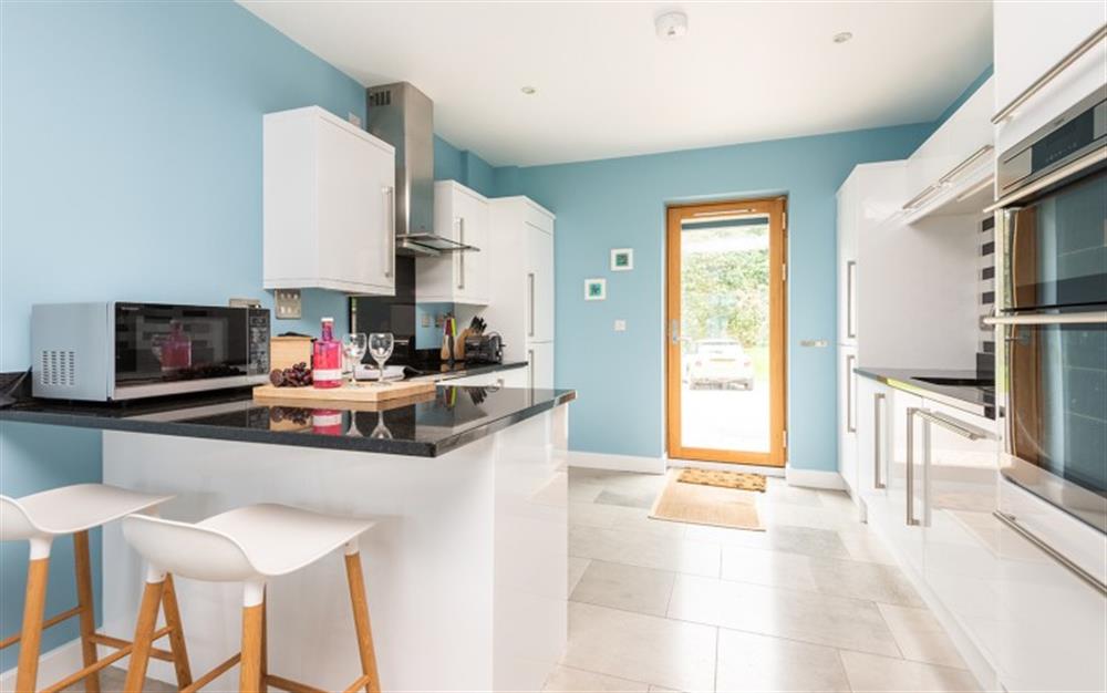 A look at the modern kitchen  at 7 Dufour in East Allington