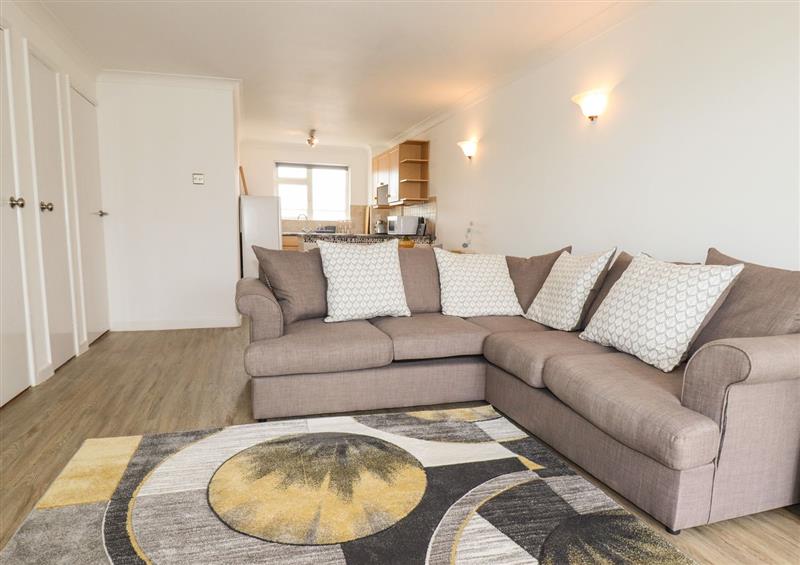 The living area at 7 Europa Court, Mawgan Porth