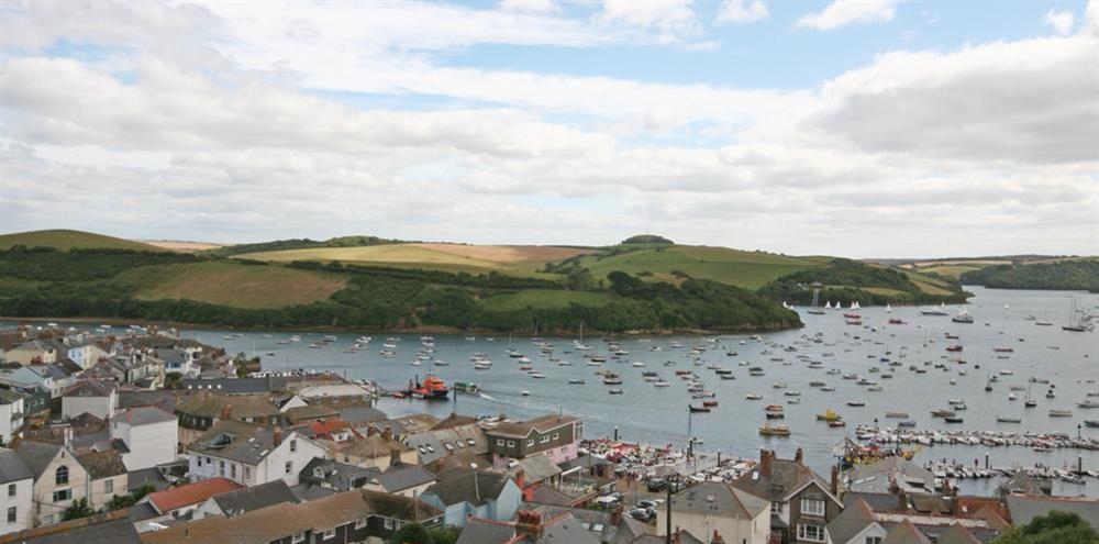 Views down towards Batson from the twin bedroom at 7 Glenthorne House in , Salcombe