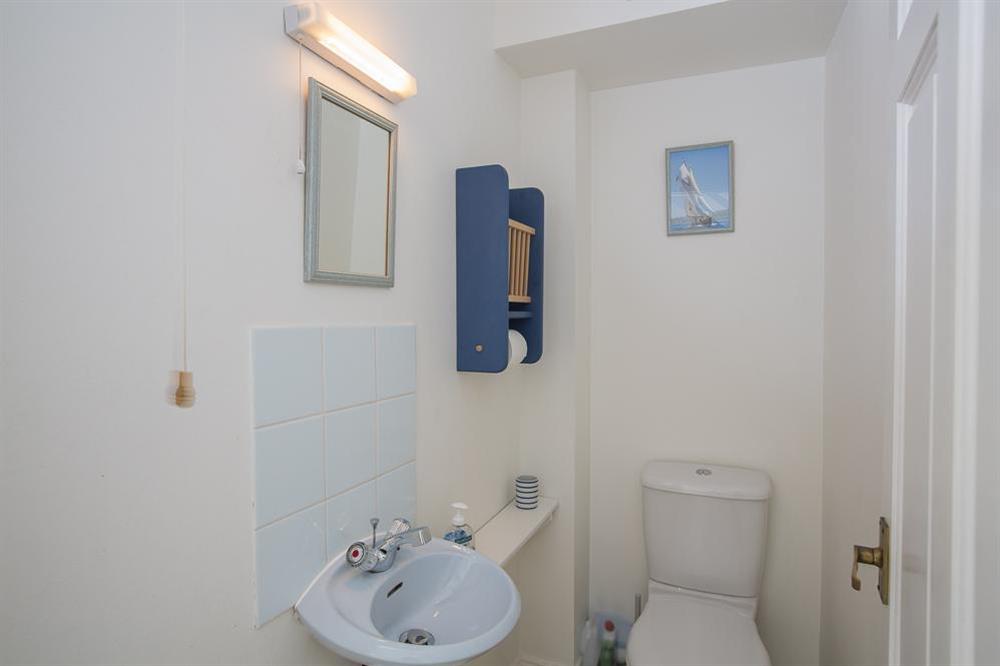 Cloakroom with w.c and basin at 7 Island Quay in , Salcombe
