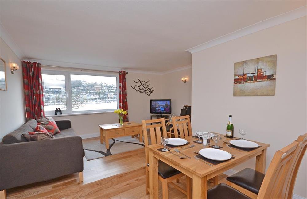 The light living dining room at 7 Mayflower Court, Dartmouth