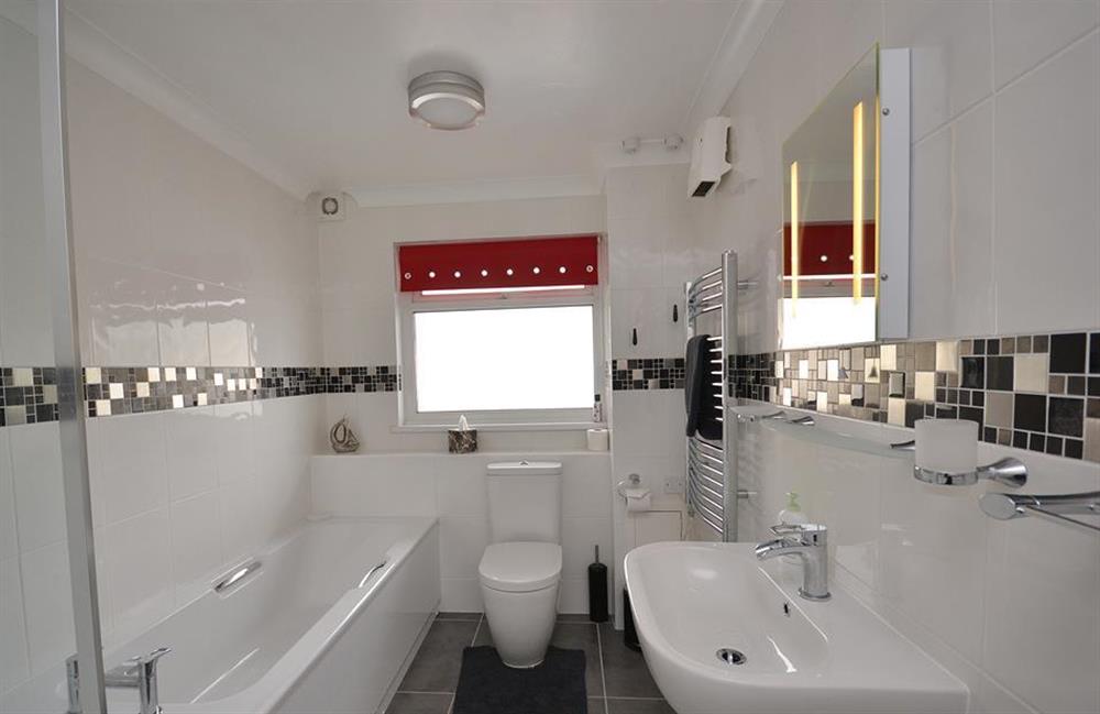The modern bathroom at 7 Mayflower Court, Dartmouth