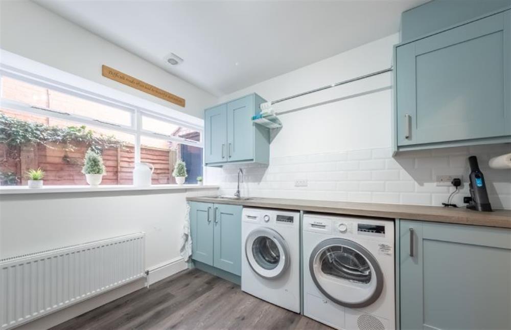 Utility: With washing machine and tumble dryer at 7 Montague Road, Sheringham
