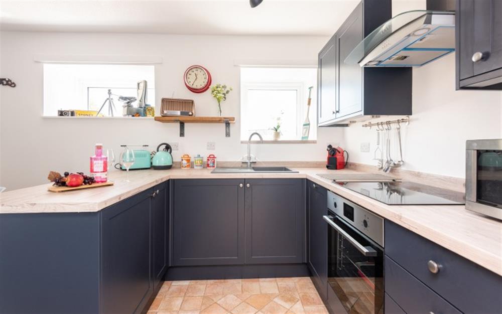 Beautiful well equipped kitchen at 7 Moor Farm Cottages in East Portlemouth