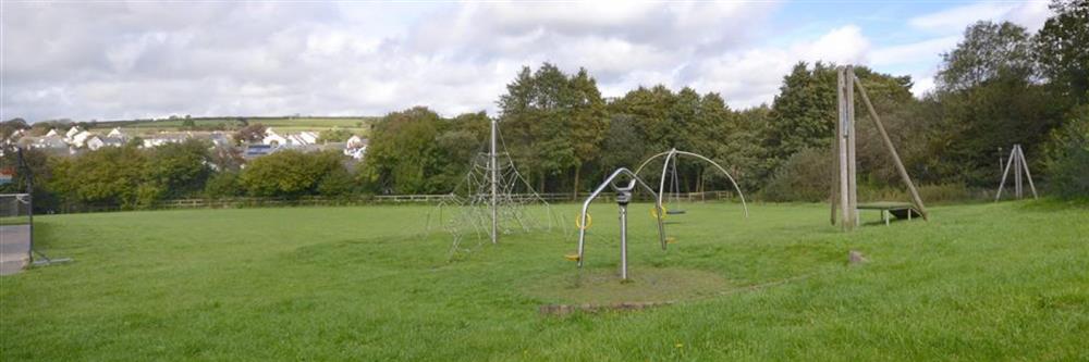 Chillington park, with football goal, zip line and other equipment to keep the young and young