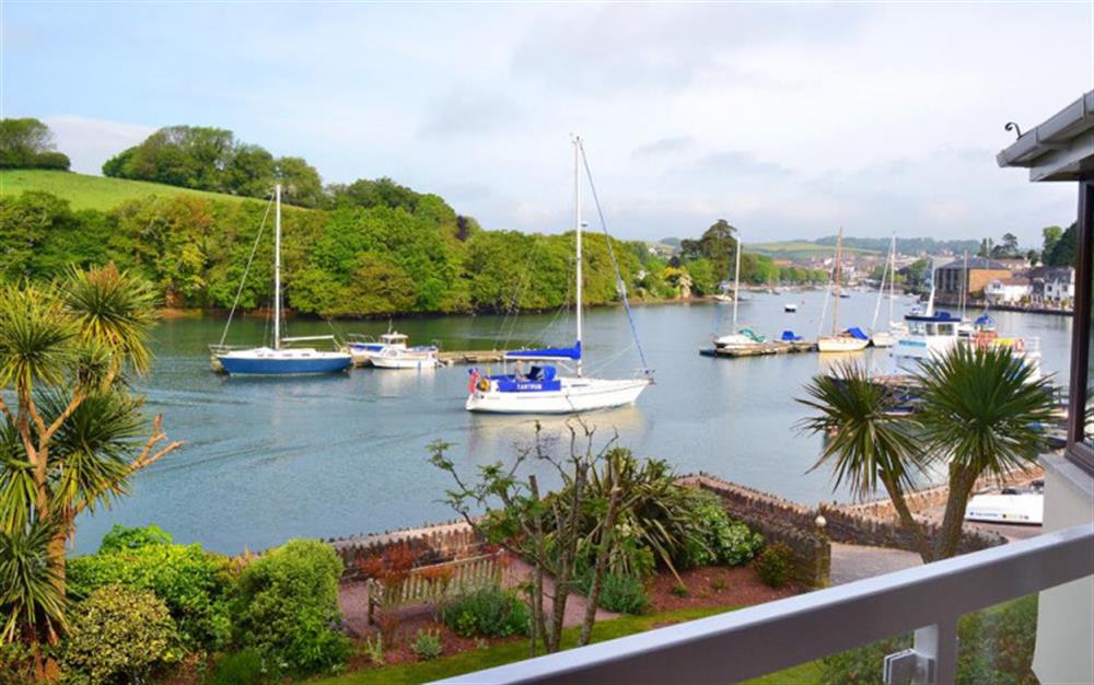 The view up the estuary from the balcony. at 7 The Moorings in Kingsbridge