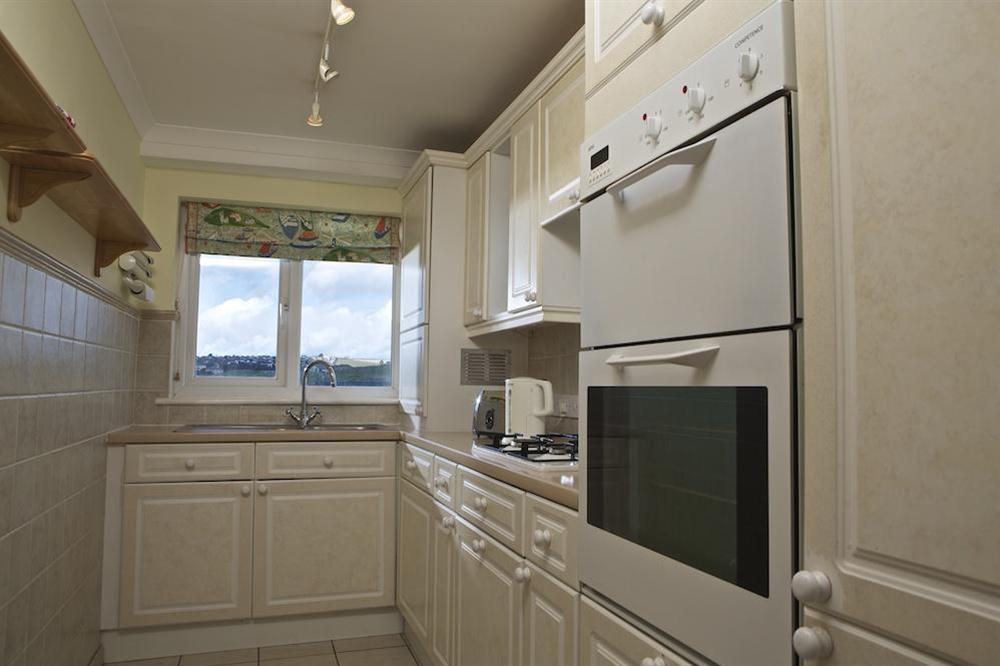 Galley style kitchen at 7 Thurlestone Rock Apartments in , Kingsbridge