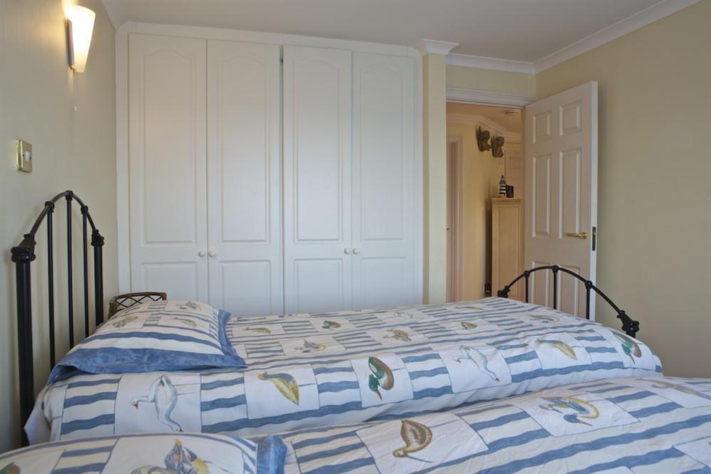 Twin bedroom at 7 Thurlestone Rock Apartments in , Kingsbridge
