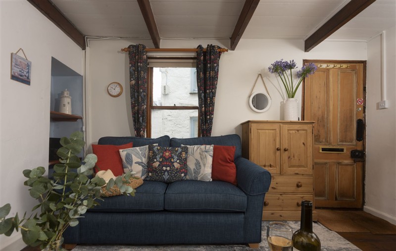 The living room at 7 Virgin Street, Cornwall