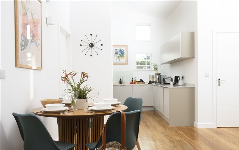 The dining area at 71 Una, Cornwall