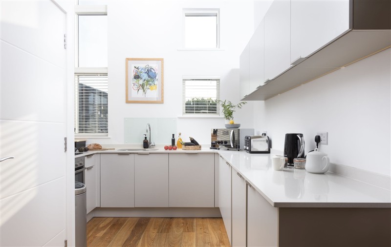 The kitchen at 71 Una, Cornwall
