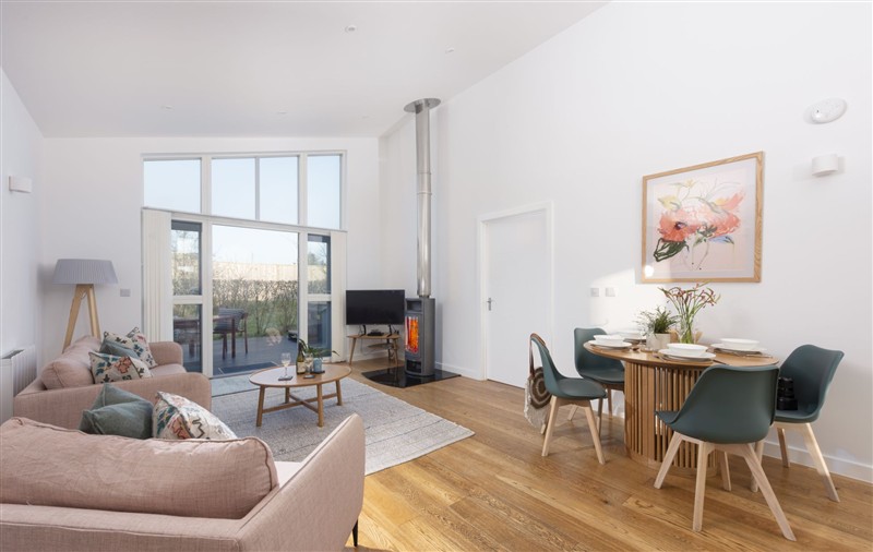 The living area at 71 Una, Cornwall