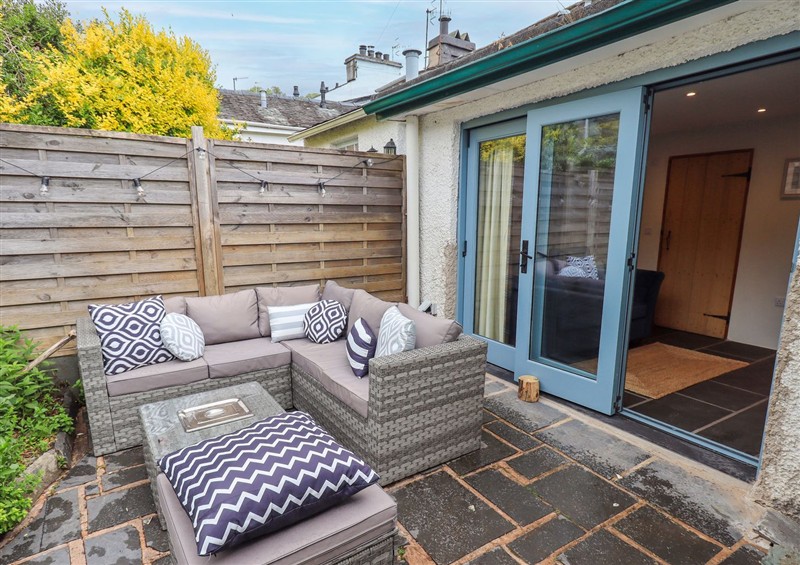 Enjoy a glass of wine on the patio
