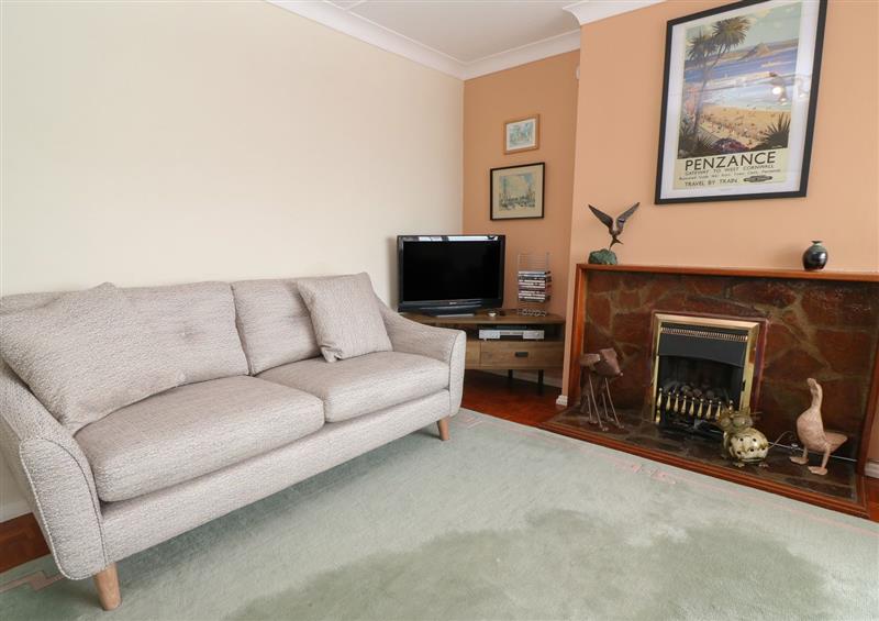The living area at 8 Bowjey Terrace, Newlyn