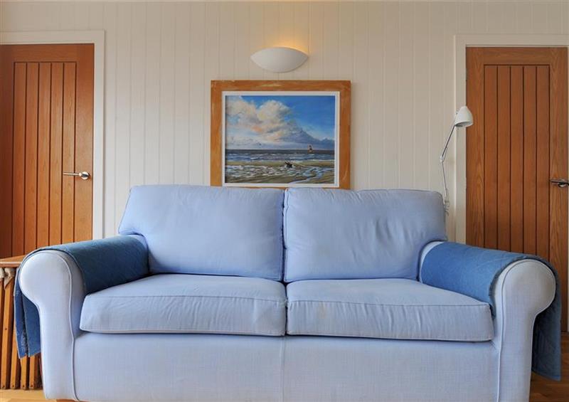 This is the living room at 8 Bowling Green Chalets, Lyme Regis