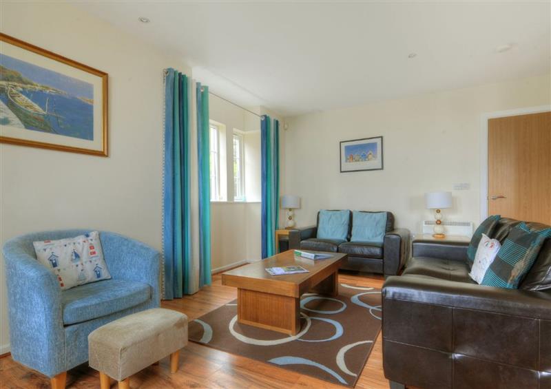 The living room at 8 Buckfields, Lyme Regis