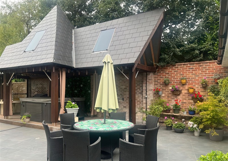 The garden at 8 Church Road, Ferndown