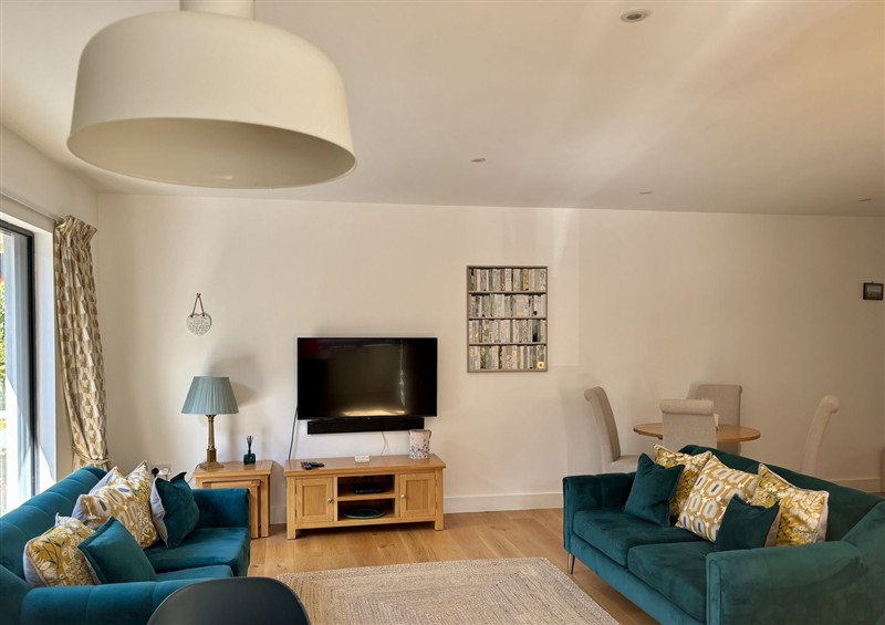 The living room at 8 Church Road, Ferndown