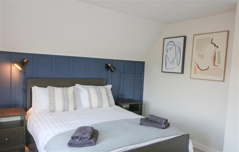 One of the bedrooms at 8 Little Hill, Salcombe