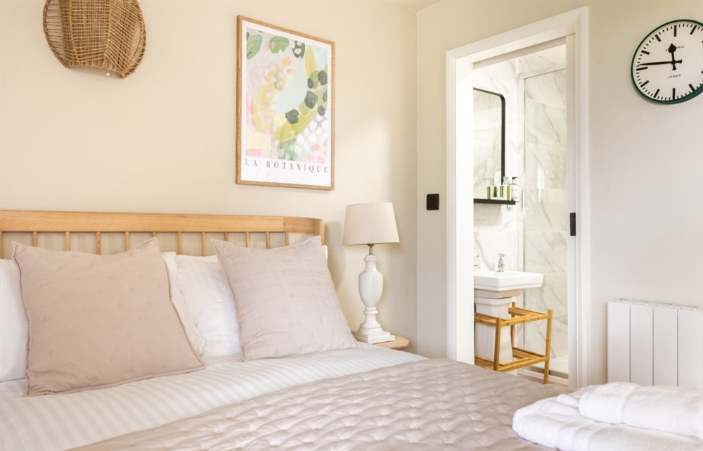 One of the bedrooms at 8 Melbury in Salcombe