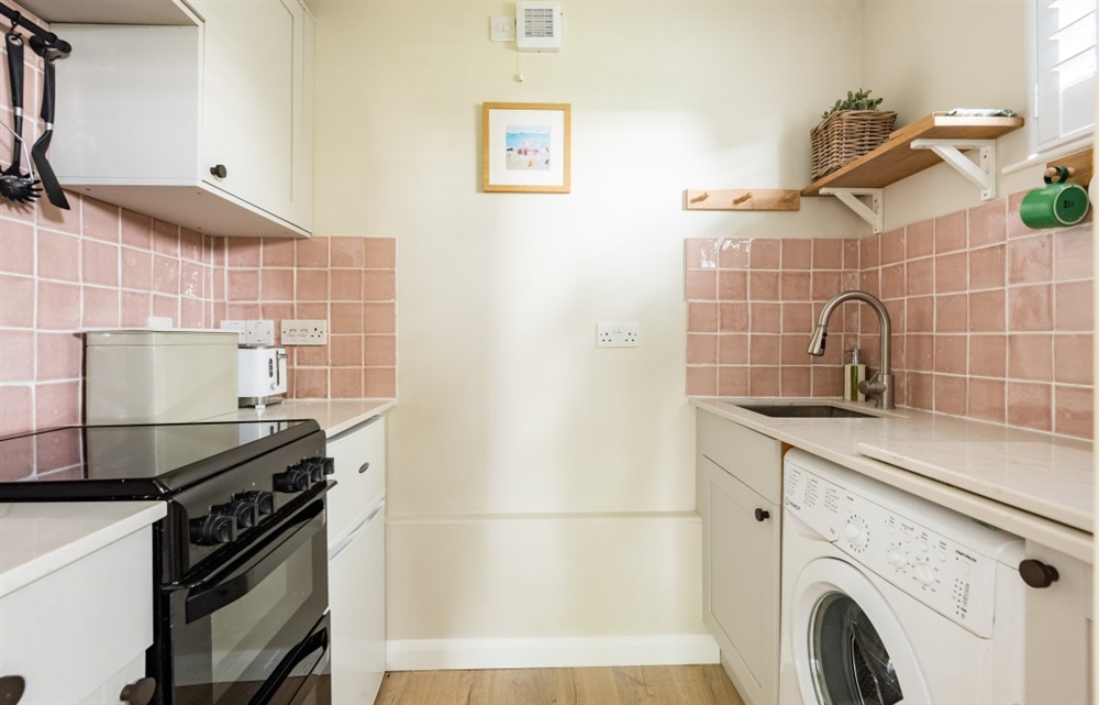 The kitchen at 8 Melbury in Salcombe
