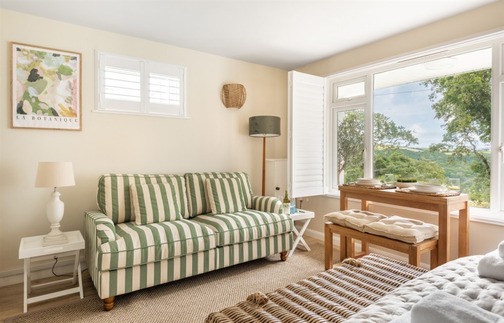 The living area at 8 Melbury in Salcombe