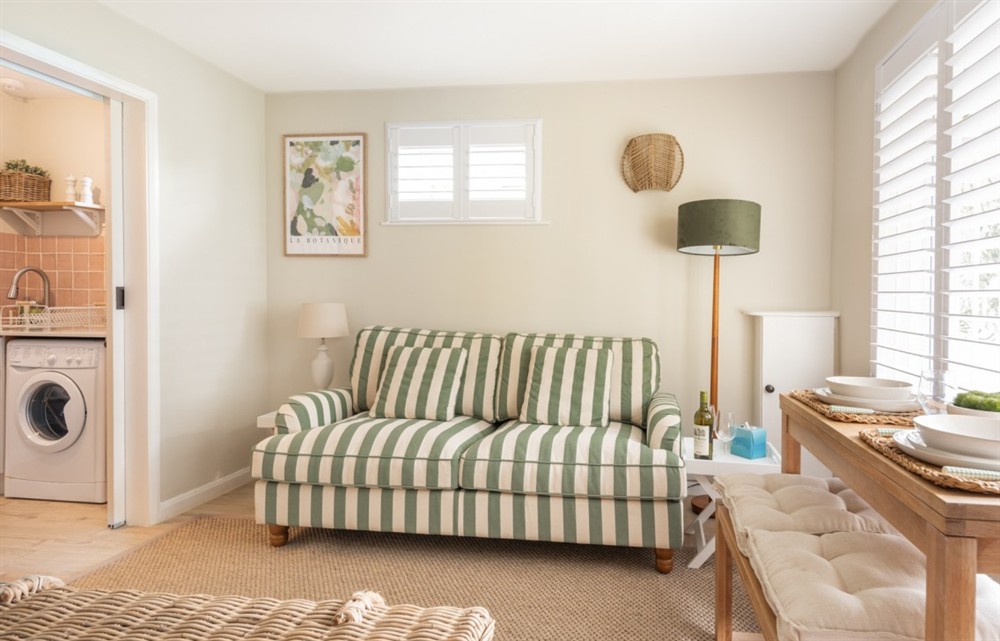 The living room at 8 Melbury in Salcombe