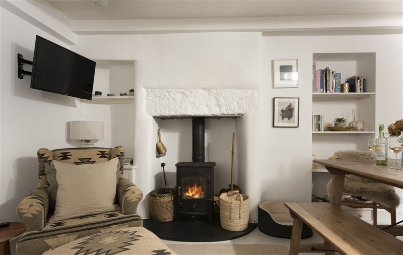 Enjoy the living room at 8 Millpool, Cornwall