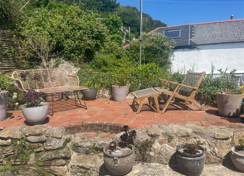 This is the garden at 8 Millpool, Cornwall