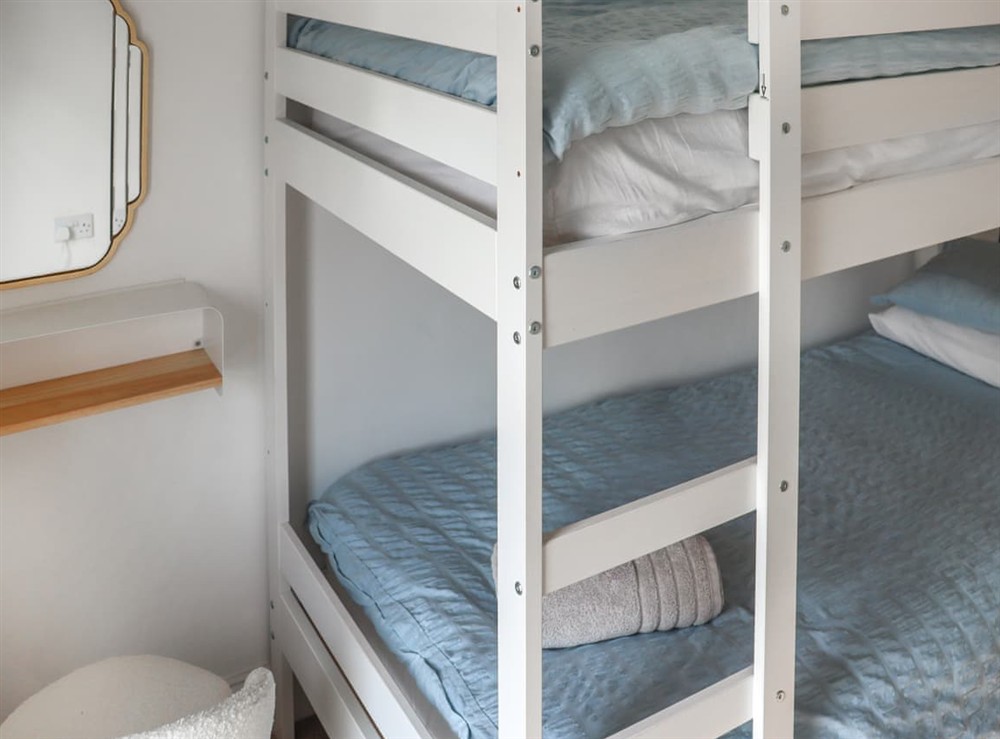 Bunk bedroom at 8 Stratford Villas in Llansteffan, near Carmarthen, Dyfed