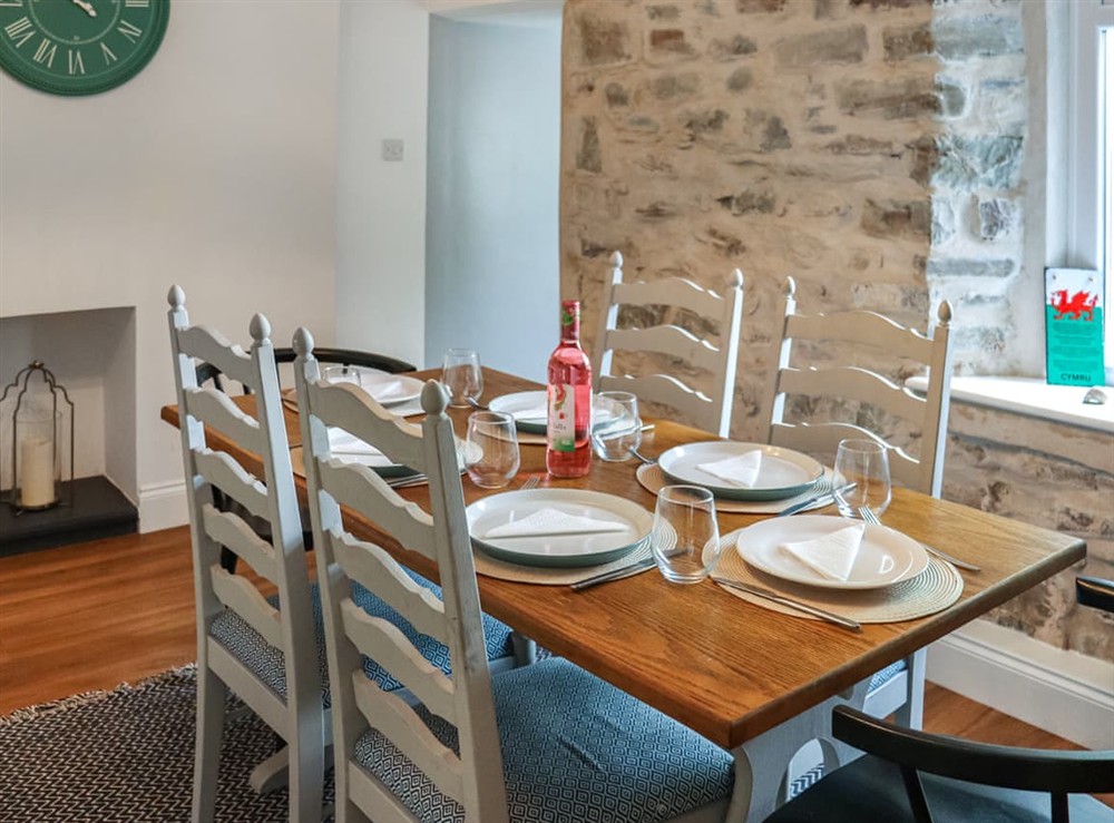 Dining Area at 8 Stratford Villas in Llansteffan, near Carmarthen, Dyfed