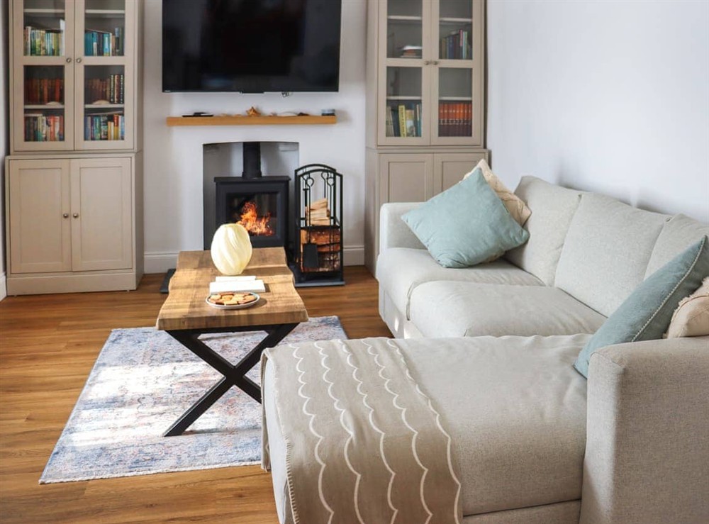 Living area at 8 Stratford Villas in Llansteffan, near Carmarthen, Dyfed
