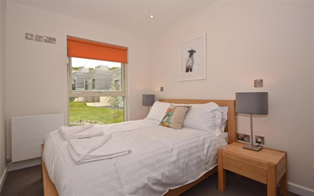 The first floor double bedroom at 8 Talland in Talland Bay